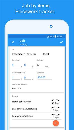 Express Worklog - timesheet, work time tracker screenshot 4