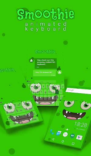 Smoothie Animated Keyboard   Live Wallpaper screenshot 1