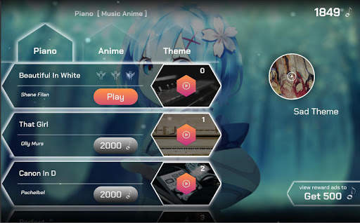 Piano Tile - The Music Anime screenshot 1
