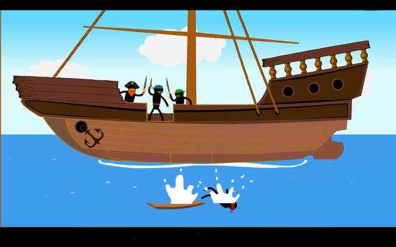Stickman Pirate Anger screenshot 2
