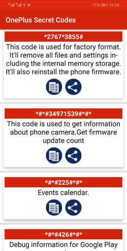 Secret Codes for OnePlus Mobiles screenshot 3