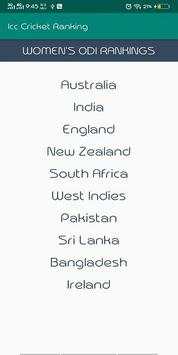 Icc Cricket Ranking screenshot 2