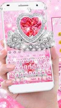 Pink Diamond Princess Keyboard screenshot 2