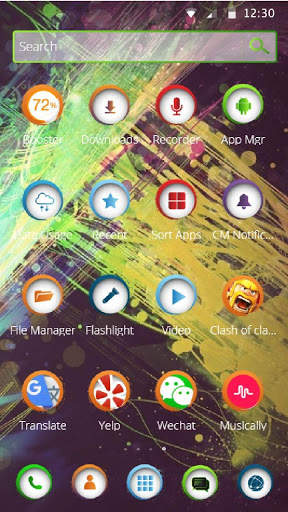 Colorful Brush Paint Theme screenshot 3