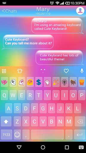 Rainbow Love - Emoji Keyboard screenshot 1
