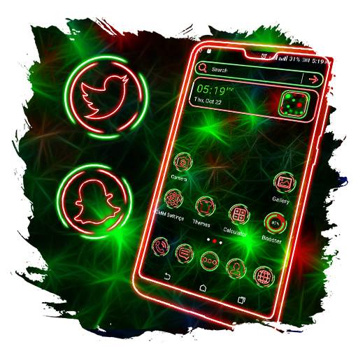 Green Light Mesh Launcher Theme 1.0.0