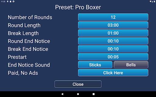 Boxing iTimer screenshot 4