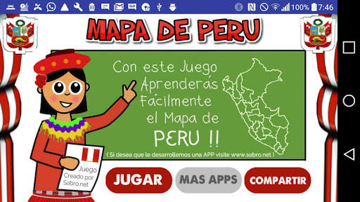 Juego del Mapa de PERU screenshot 1