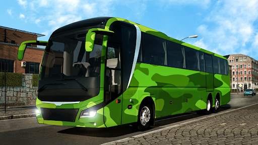 Game Mengemudi Bus Tentara screenshot 1