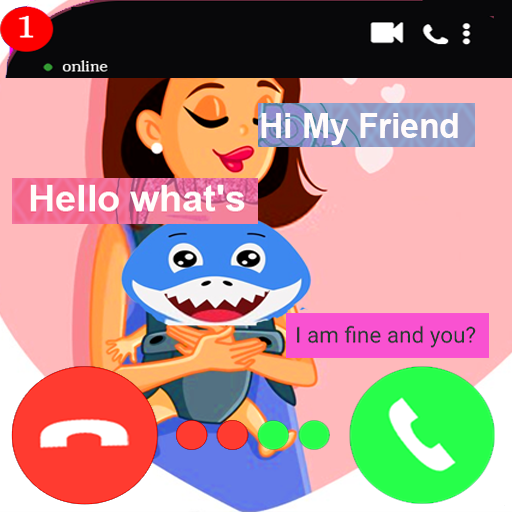 chat with baby mami shark prank आइकन