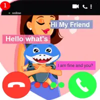chat with baby mami shark prank