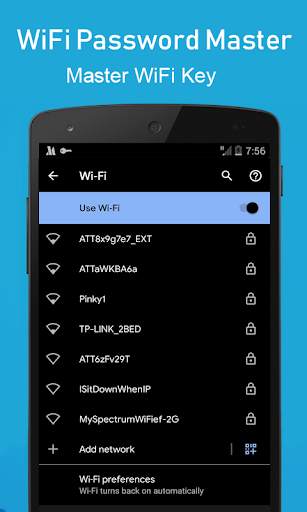 Wifi password master key show screenshot 1