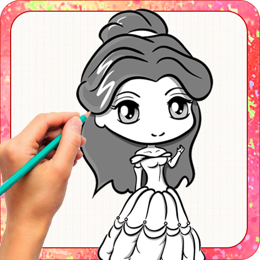 How to draw cute Girls icon