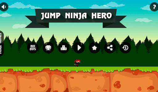 Jump Ninja Hero (Offline Arcade Game) screenshot 1