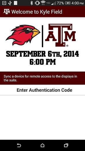 Kyle Field Stadium TV Control screenshot 1
