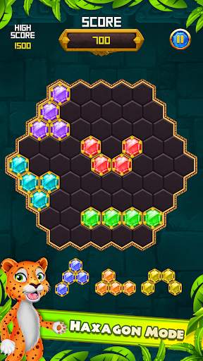 Jewels Jungle Treasure - Block Puzzle Hexa screenshot 4