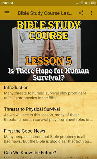 Bible Study Course Lesson 5 скриншот 1