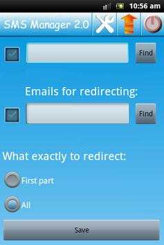 SMS Redirect via/to SMS/Email screenshot 2
