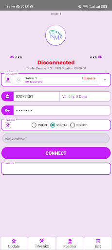 KM TUNNEL VPN screenshot 4