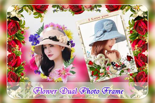 Flower Dual Photo Frame screenshot 1