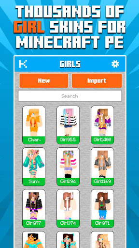 Skins Girls for Minecraft PE screenshot 1