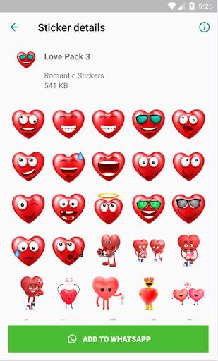 💕 WAStickerapps - Romantic Stickers for Whatsapp screenshot 1