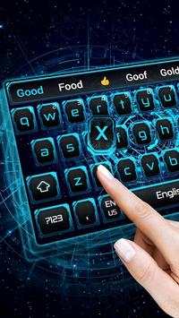 Hologram Tech Keyboard Theme screenshot 3
