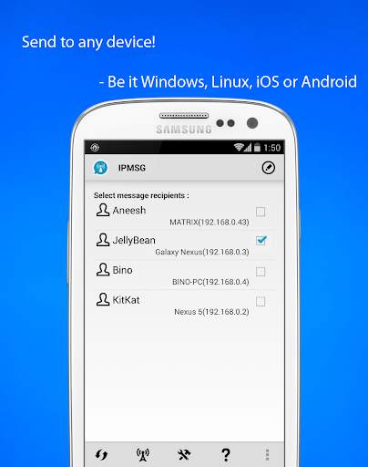 WiFi File Transfer - IPMsg screenshot 2