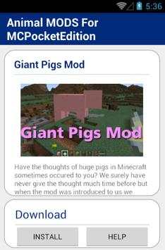 Animal MOD For MCPocketEdition screenshot 6