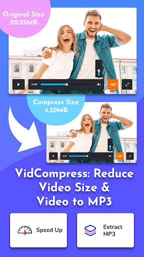 VidCompress: Reduce Video Size & Video to MP3 screenshot 1