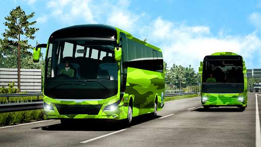 Game Mengemudi Bus Tentara screenshot 4