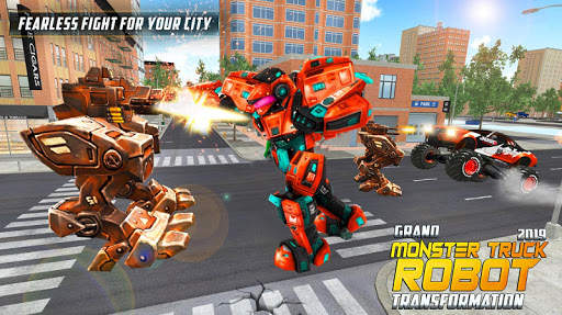 Real Robot Transform Monster Truck Fight screenshot 3