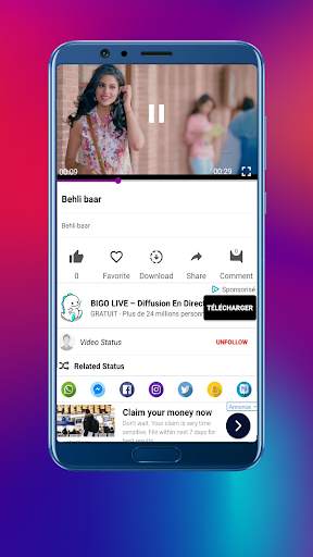 Vid-injoy-watch status स्क्रीनशॉट 3