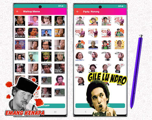 WAStickerApps Komedian Cute Pelawak WA Sticker screenshot 4