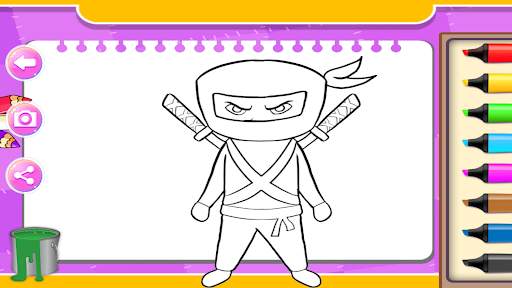 Ninja Coloring Super Turtle screenshot 5