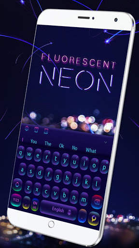 Fluorescent neon Keyboard screenshot 3
