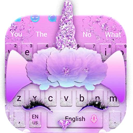 Galaxy Cuteness Unicorn Keyboard Theme 10001003