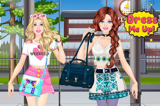 College Student Fashion Dress Up Game for girls screenshot 1