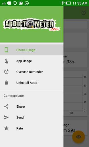 addictOmeter Phone Manager screenshot 1