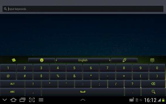 Green Keyboard App Theme screenshot 7