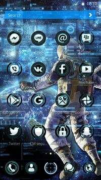 Futuristic Space Galaxy Theme screenshot 5