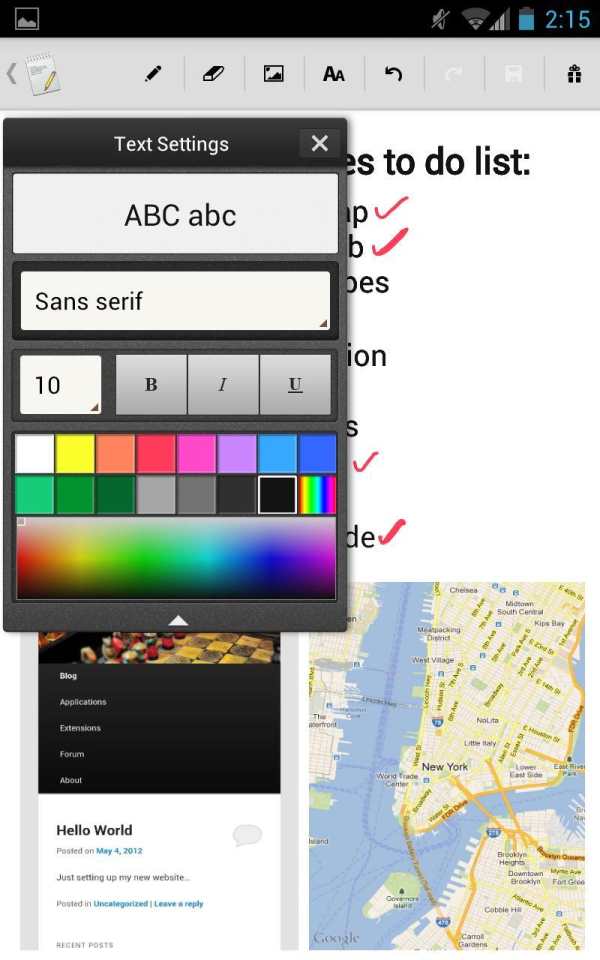 Memo screenshot 2