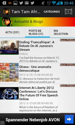 Afrique Infos screenshot 2