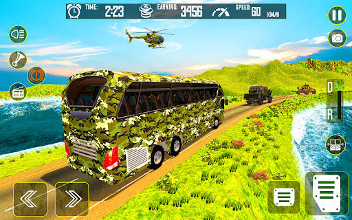 US Army Bus Driving: Bus Games screenshot 4