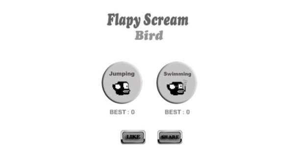 Flappy Scream Bird screenshot 1