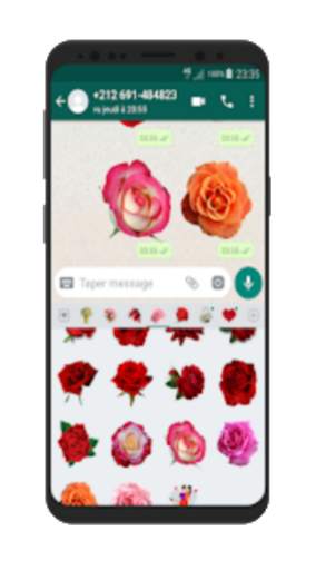 Flowers stickers 2020 🌹 WAStickerApps flowers screenshot 7