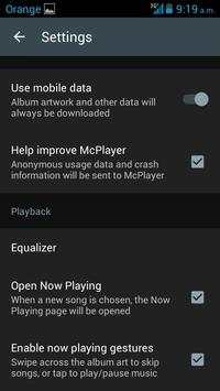 McPlayer with Equalizer screenshot 3