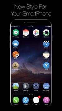 Launcher for iPhone 8 Bazel-less screenshot 2