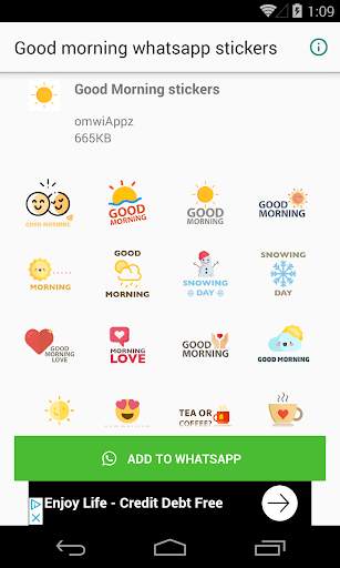 Stickers for WhatsApp - Good Morning screenshot 1