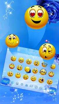 Shiny Blue Rose Keyboard screenshot 3